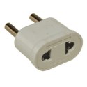 Redukcja wtyk PL/gniazdo USA AC biała --