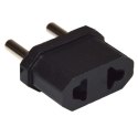Redukcja wtyk PL/gniazdo USA AC czarna --