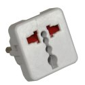 Redukcja wtyk PL/gniazdo uniwersalne biała --
