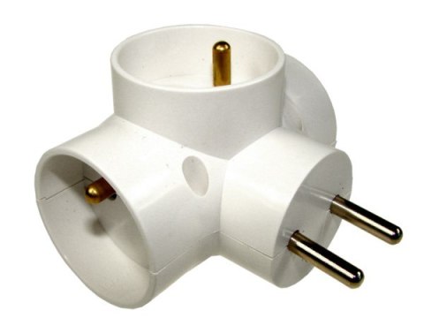 Rozgałęźnik elektryczny 3*16A biały