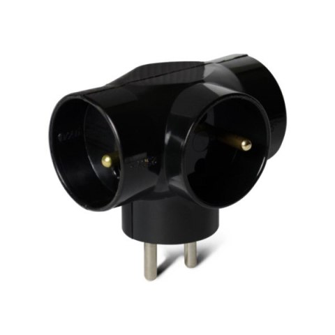 Rozgałęźnik elektryczny 3*16A czarny