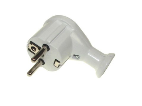 Wtyczka kątowa rozbieralna Uni-Schuko 2p+Z biała