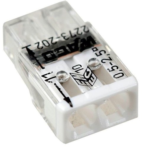Złączka WAGO 2273-202 drut 2x2,5mm2 do puszek inst