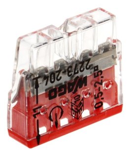 Złączka WAGO 2273-204 drut 4x2,5mm2 do puszek ins