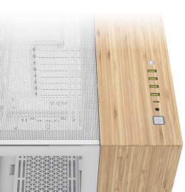 Corsair CC-9011284-WW zabezpieczenia & uchwyty komputerów Midi Tower Bambusowy, Biały Corsair