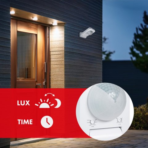 Czujnik ruchu PIR Maclean, na podczerwień, IP65, max 2000W, MCE243 Maclean