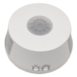 Czujnik ruchu PIR okrągły natynkowy biały IP20 30m