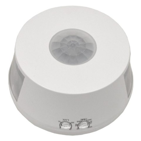 Czujnik ruchu PIR okrągły natynkowy biały IP20 30m