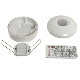 Czujnik ruchu PIR okrągły podtynkowy DALI z pilot
