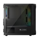 LOGIC OBUDOWA PORTOS ARGB MINI USB 3.0 BLACK LOGIC
