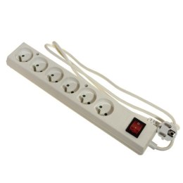 Przedłużacz 6 gniazd+wyłącznik 1,5m ---