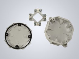 Puszka naścienna odgałęźna IP44 60x60 z wkładem 4x