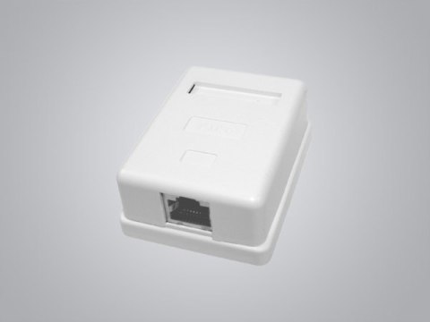 Puszka natynkowa cat5e 1x RJ-45 STP skręcana