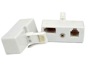 Redukcja telefoniczna wtyk UK/gniazdo mod. + gniaz