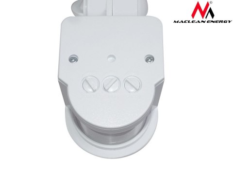 Ścienny czujnik ruchu i zmierzchu Maclean, 180°, max. 1200W, biały, MCE25 W Maclean