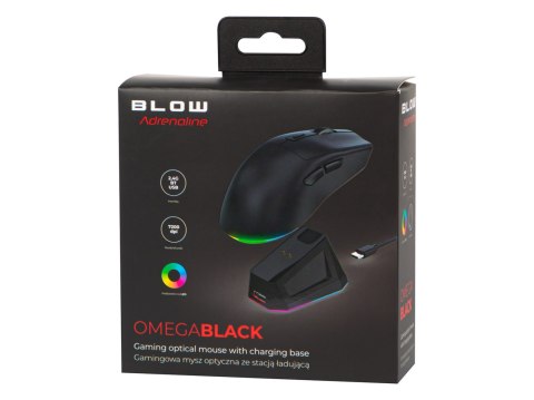 Optický myší výdech adrenalinu omega černý úder