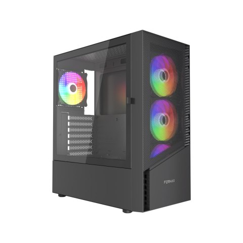 GEMBIRD OBUDOWA FORNAX 4300 MIDI-TOWER (2X USB 3.1, 1X USB 2.0) 4X FAN, CZARNA GEMBIRD