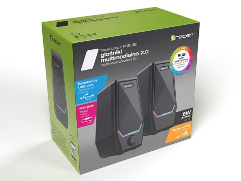 Głośniki TRACER 2.0 Loop 2 RGB USB TRACER