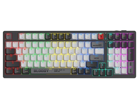 Klawiatura mechaniczna A4TECH BLOODY WS98 Grey WRLS (BLMS RED Plus Switches) A4TECH