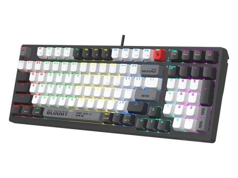 Klawiatura mechaniczna A4TECH BLOODY WS98 Grey WRLS (BLMS RED Plus Switches) A4TECH