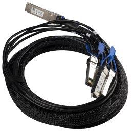 Mikrotik XQ+BC0003-XS+ kabel InfiniBand 3 m QSFP28 4x SFP28 Czarny, Chrom MikroTik
