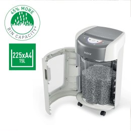 Niszczarka Leitz IQ OptiMax Home Office 225, 15l, P5, 6 kartek, Automatyczny Start/Stop, Funkcja cofania, Obrotowy pojemnik - 33 LEITZ