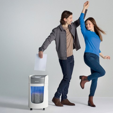 Niszczarka Leitz IQ OptiMax Home Office 225, 15l, P5, 6 kartek, Automatyczny Start/Stop, Funkcja cofania, Obrotowy pojemnik - 33 LEITZ