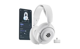 Słuchawki Steelseries Arctis Nova 5P Wireless Zestaw słuchawkowy Bezprzewodowy Opaska na głowę Gaming USB Type-C Bluetooth Biały SteelSeries