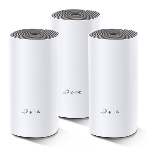 TP-Link Deco E4 (3-pack) Dual-band (2.4 GHz/5 GHz) Wi-Fi 5 (802.11ac) Biały, Szary 2 Wewnętrzne TP-LINK