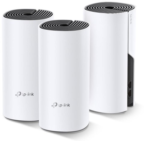 TP-Link Deco E4 (3-pack) Dual-band (2.4 GHz/5 GHz) Wi-Fi 5 (802.11ac) Biały, Szary 2 Wewnętrzne TP-LINK