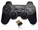 VAKOSS GAMEPAD BEZPRZEWODOWY USB Z FUNKCJĄ DUAL SHOCK, PC/PS3, TRYB CYFROWY I ANALOGOWY, GP-4705BK CZARNY VAKOSS