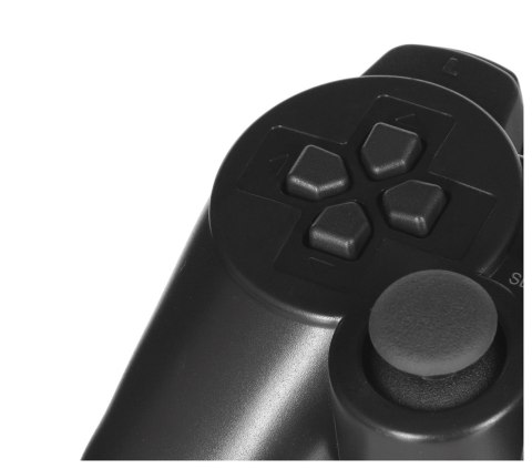 VAKOSS GAMEPAD BEZPRZEWODOWY USB Z FUNKCJĄ DUAL SHOCK, PC/PS3, TRYB CYFROWY I ANALOGOWY, GP-4705BK CZARNY VAKOSS