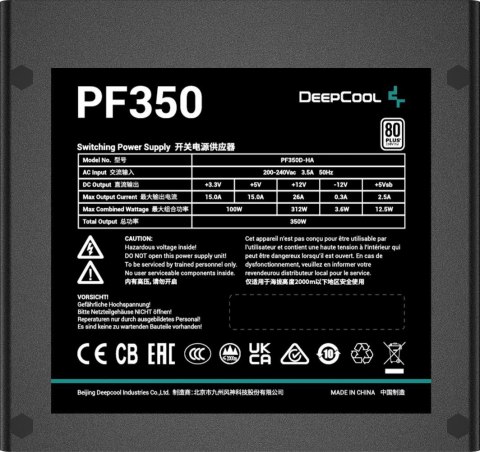 Zasilacz DeepCool PF350 350W 80 Plus DEEPCOOL