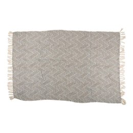 Arti Casa - Koc bawełniany w jodełke 130x170 cm (Czarny / Biały) Arti Casa