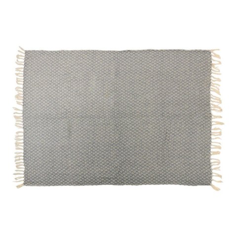 Arti Casa - Koc bawełniany w romby 130x170 cm (Niebieski / Biały) Arti Casa