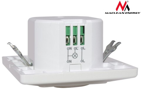 Czujnik ruchu Maclean, mikrofalowy do puszki, zasięg 5m-15m, 1200W, MCE132 Maclean