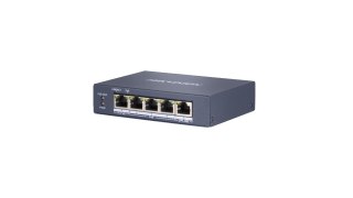 Hikvision DS-3E0505HP-E łącza sieciowe Nie zarządzany Gigabit Ethernet (10/100/1000) Obsługa PoE Niebieski Hikvision