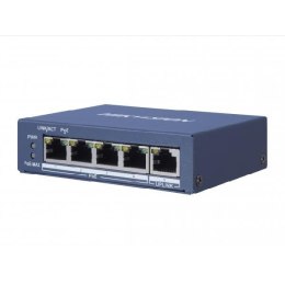 Hikvision DS-3E0505HP-E łącza sieciowe Nie zarządzany Gigabit Ethernet (10/100/1000) Obsługa PoE Niebieski Hikvision