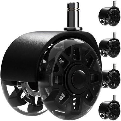 Kółka do fotela obrotowego czarne 5szt. Ruhhy26294 RUHHY