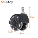 Kółka do fotela obrotowego czarne 5szt. Ruhhy26294 RUHHY