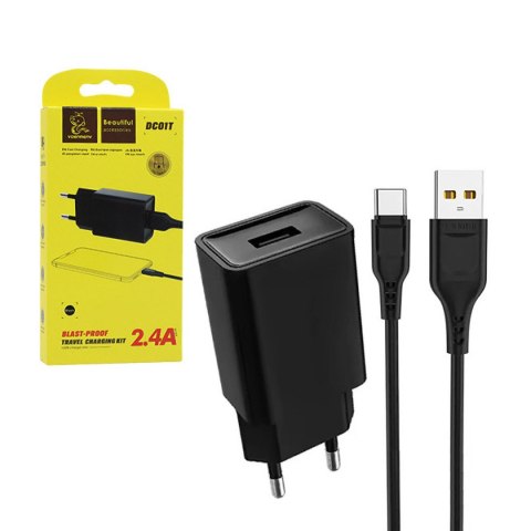 Ładowarka sieciowa USB + kabel USB typu C 2400 mA 12 W LP