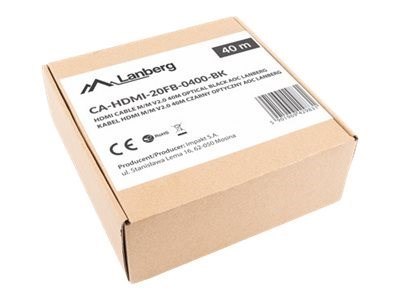 Lanberg CA-HDMI-20FB-0400-BK optyczny kabel HDMI M/M 40m v2.0 4K AOC Lanberg
