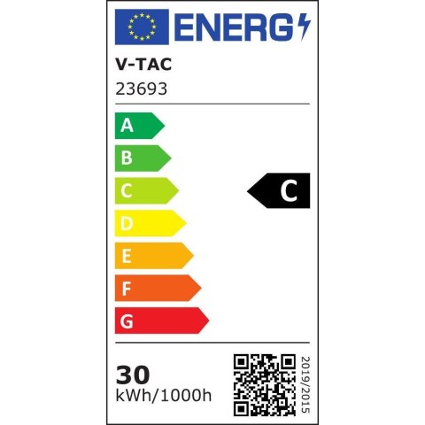 Projektor LED V-TAC 30W czarny 160Lm/W VT-44031 6500K 4800lm 5 lat gwarancji