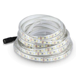 Taśma LED V-TAC SMD2835 1200LED 24V IP65 2xPCB rękaw 10mb 7,2W/m 120LED/m VT-2835 4000K 600lm