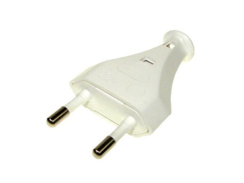 Wtyczka płaska składana biała ZN-11