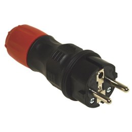 Wtyczka prosta 230V 16A EXTREM IP54 czarno-czerwon