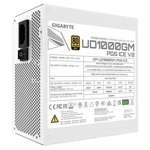 Zasilacz Gigabyte UD1000GM 1000W PG5 ICE Gigabyte