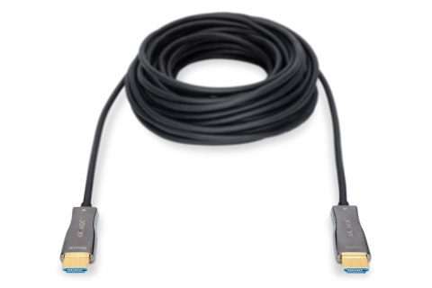 DIGITUS KABEL POŁĄCZENIOWY HYBRYDOWY AOC HDMI 2.0 PREMIUM HIGH SPEED 4K60HZ UHD HDMI A/HDMI A M/M CZARNY 20M AK-330125-200-S DIGITUS