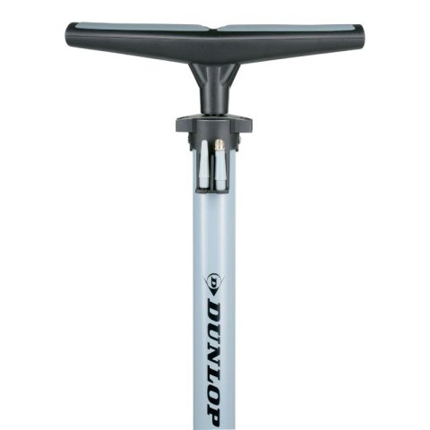 Dunlop - Pompka podłogowa do rowerów, piłek, materacy z manometrem (Niebieski) Dunlop
