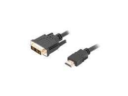 Kabel Lanberg CA-HDDV-10CC-0030-BK (HDMI M - DVI-D (18+1) M; 3m; kolor czarny) Lanberg